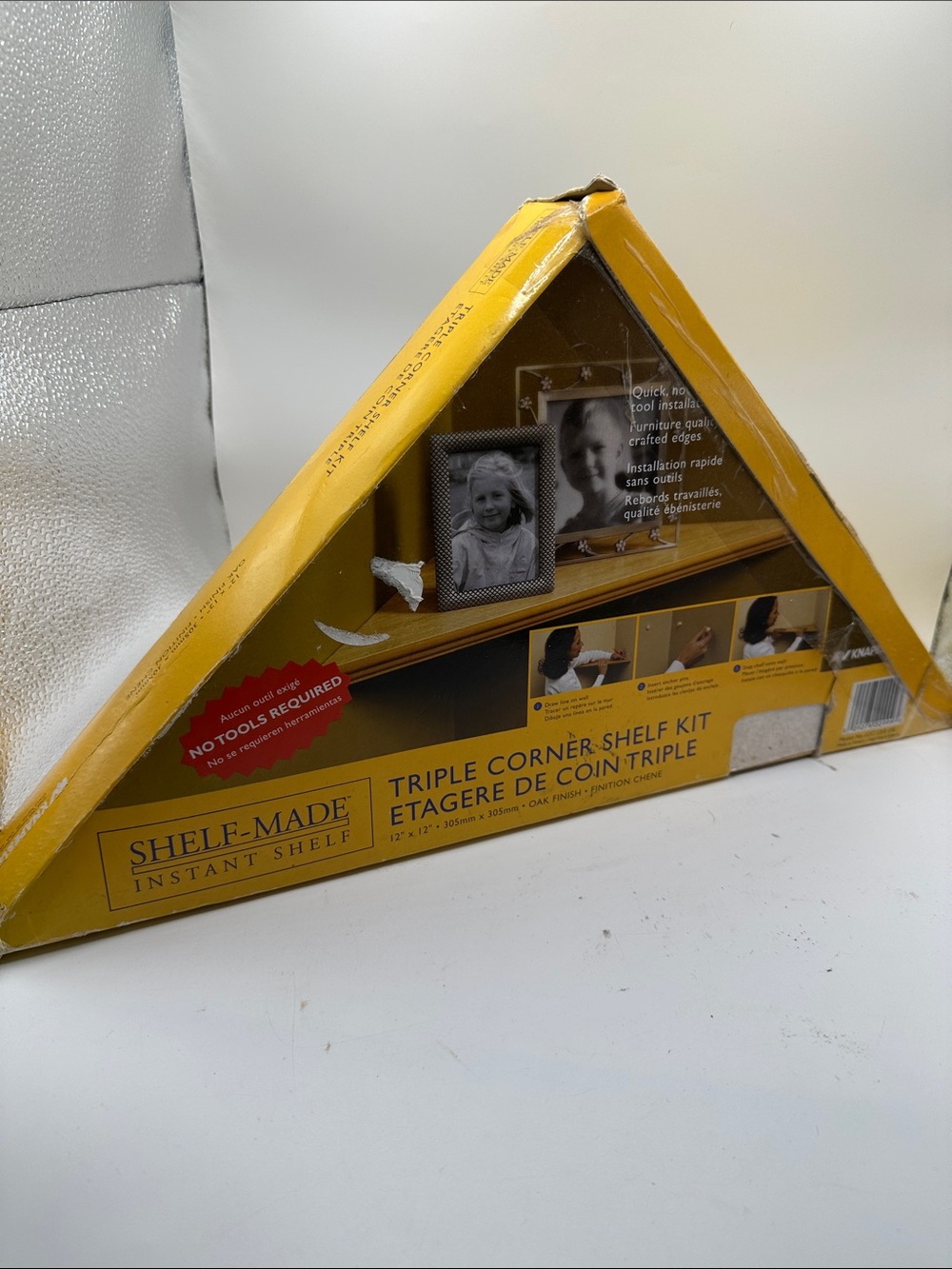 Yellow Triple Corner Shelf Kit 12x12”